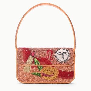 STAUD ZODIAC BEADED TOMMY BAG LEO